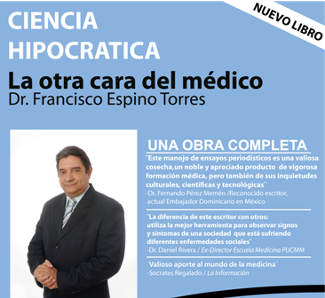 PONDRÁN CIRCULACIÓN OBRA LITERARIA “CIENCIA HIPOCRÁTICA, LA OTRA CARA DEL MÉDICO”