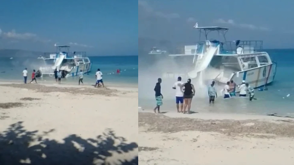   Se incendia catamarán en Punta Rucia 