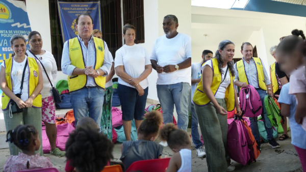    100 niños se preparan para recibir el pan de la enseñanza