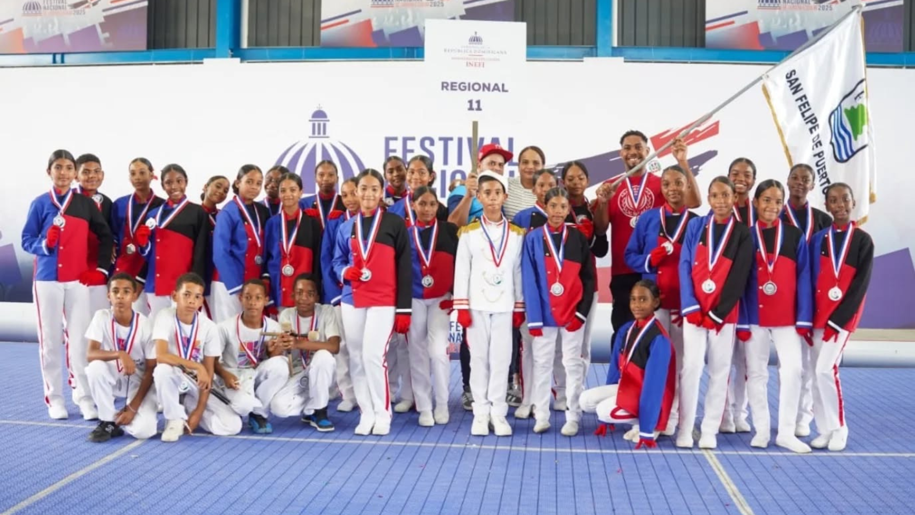 Puerto Plata obtiene primer lugar en el Festival Nacional de Marcha Escolar Primaria 2025