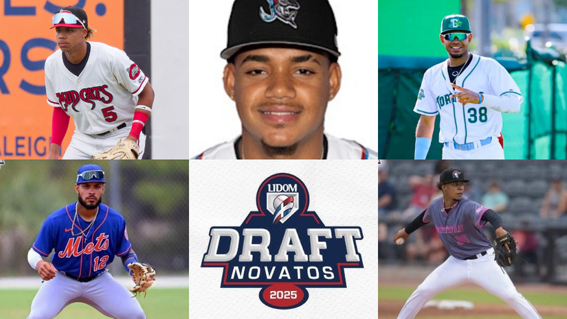Cinco prospectos nativos de Puerto Plata fueron escogidos en el Draft 2025 de la LIDOM  